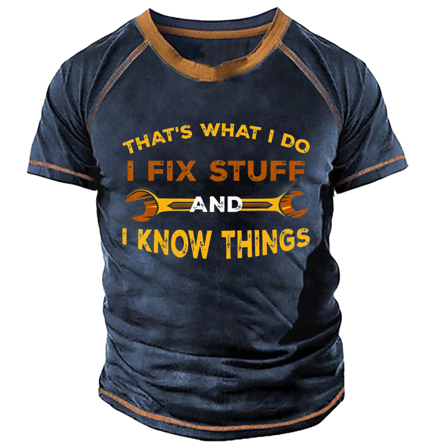 

Men's Vintage I FIX STUFF Short Sleeve T-Shirt