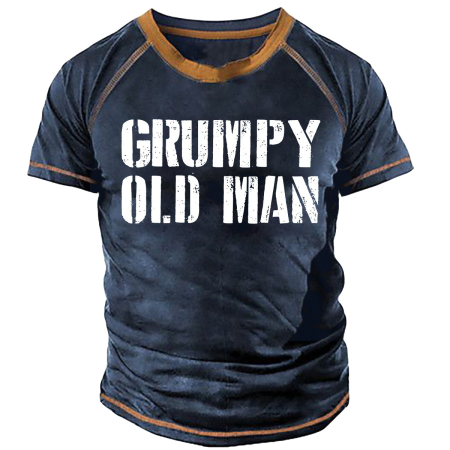 

Men's Vintage Old Man Short Sleeve T-shirt