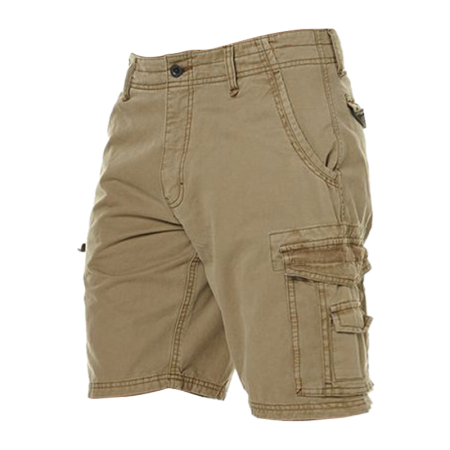 

Men's Vintage Wash Pocket Tactical Shorts