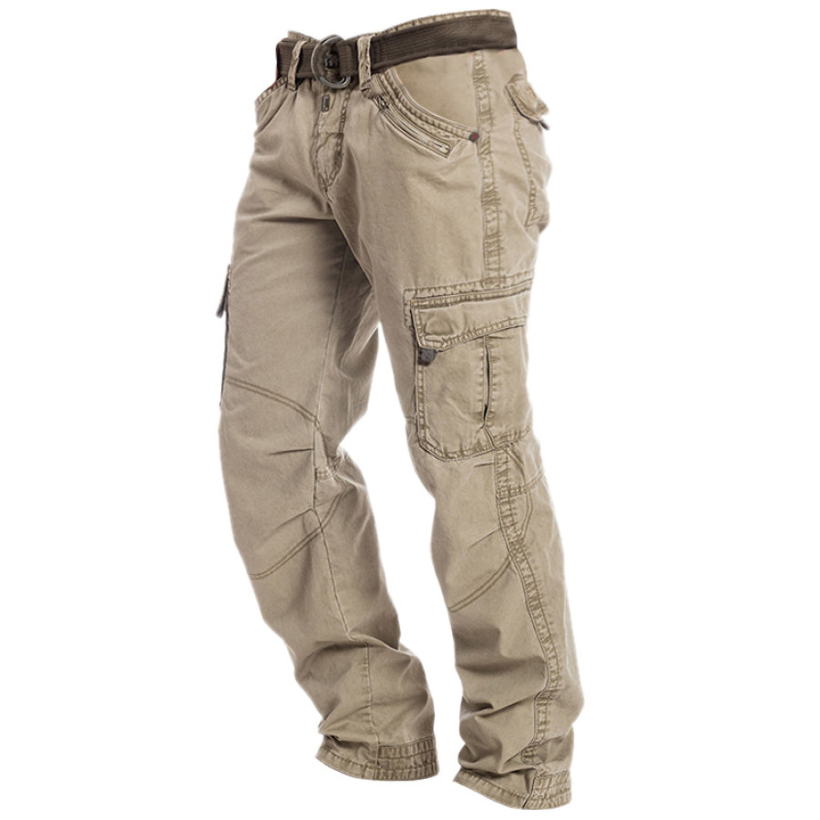 

Men's Vintage Wash Pocket Tactical Lounge Pants