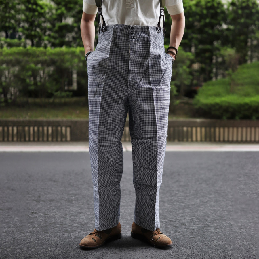

1930's~1940's French Houndstooth Work Trousers