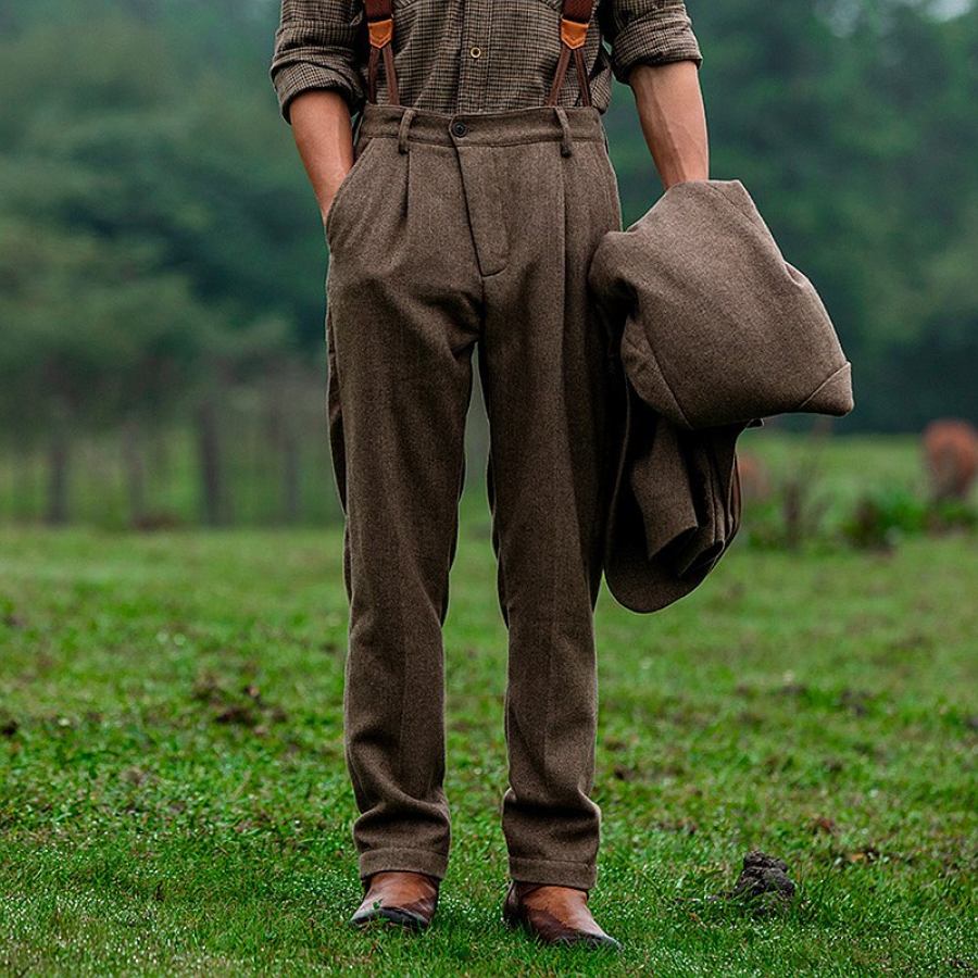 

Men'S Retro Casual Trousers
