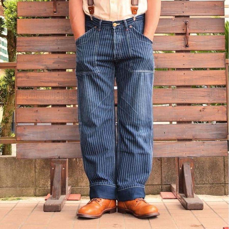 

Men's Vintage Casual Denim Cargo Pants