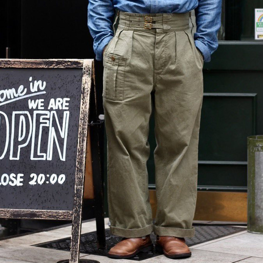 

Men's Retro Loose Casual Straight Cargo Pants