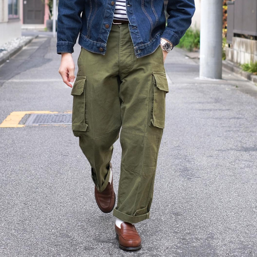 

Men's Retro Loose Casual Straight Cargo Pants