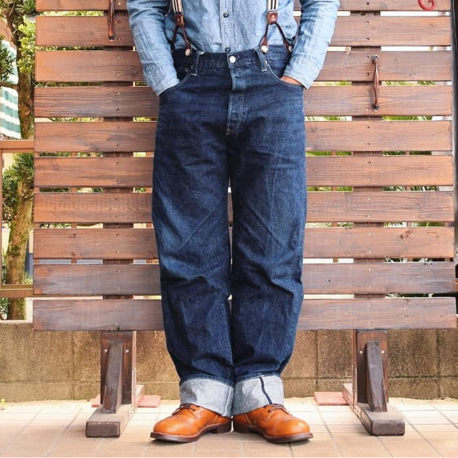 

Men's Vintage Casual Denim Cargo Pants