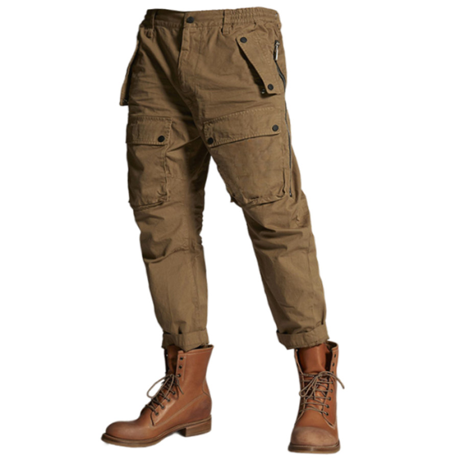 

Pantalon Cargo Rétro Pour Hommes Pantalon Décontracté De Moto D'extérieur Pantalon Quotidien