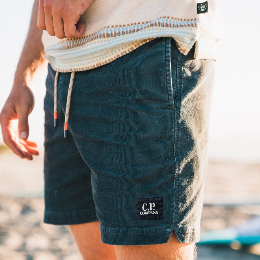 

Herren Shorts CP COMPANY Bedruckte Shorts Surf Beach Cord Shorts Täglich Casual