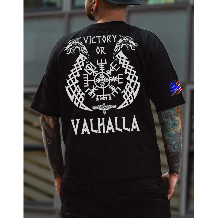 

Men's Viking Print Casual T-Shirt