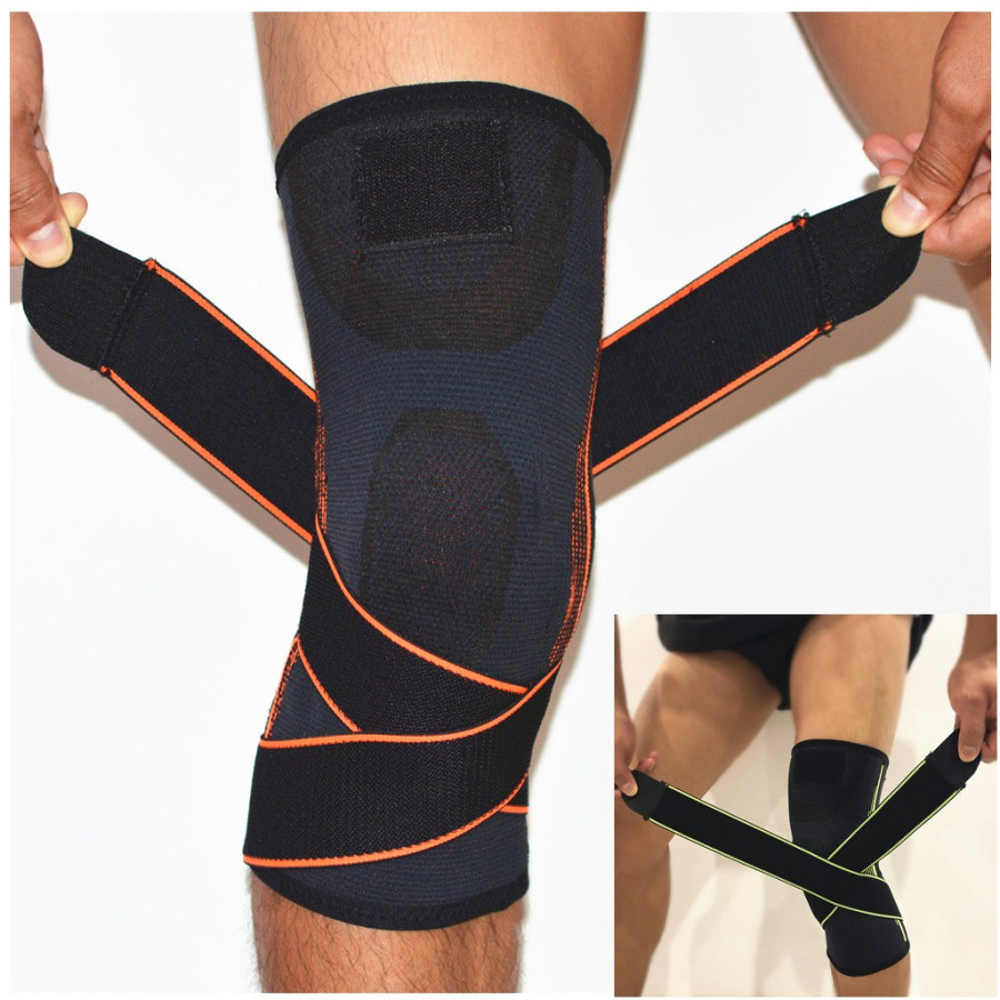 

Elastic compression anti-skid knee pads