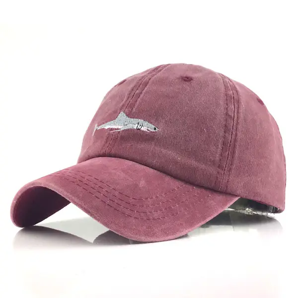 Outdoor washed denim embroidery cap - Mosaicnew.com 