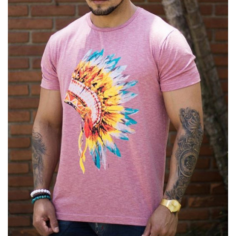 Casual chief printed round neck T shirt
