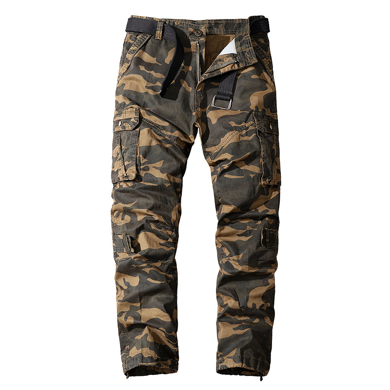 Mens Wear-resistant Outdoor Tactical Chic Camouflage Pants