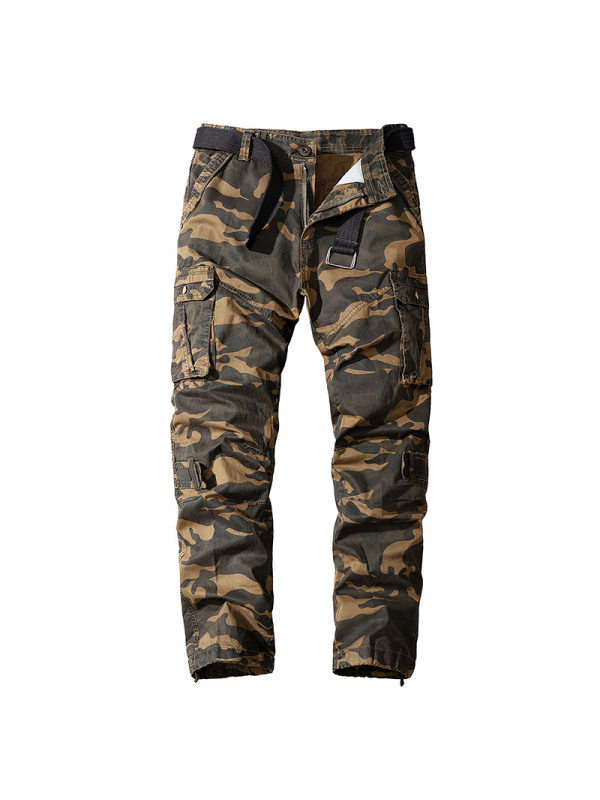 Mens wear-resistant outdoor tactical camouflage pants