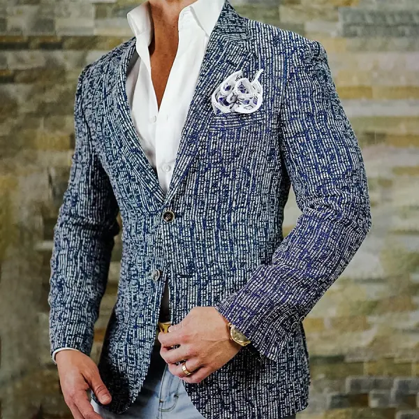 Men's fashion elegant suit jacket - Fineyoyo.com 