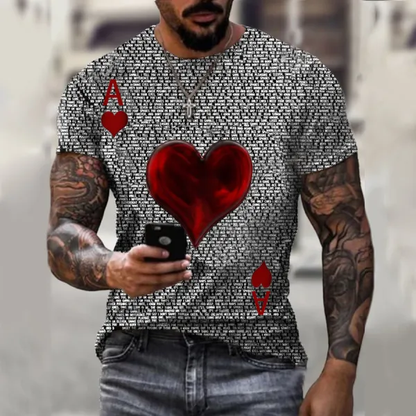 Mode lässig bedrucktes T-Shirt - Woolmind.com 