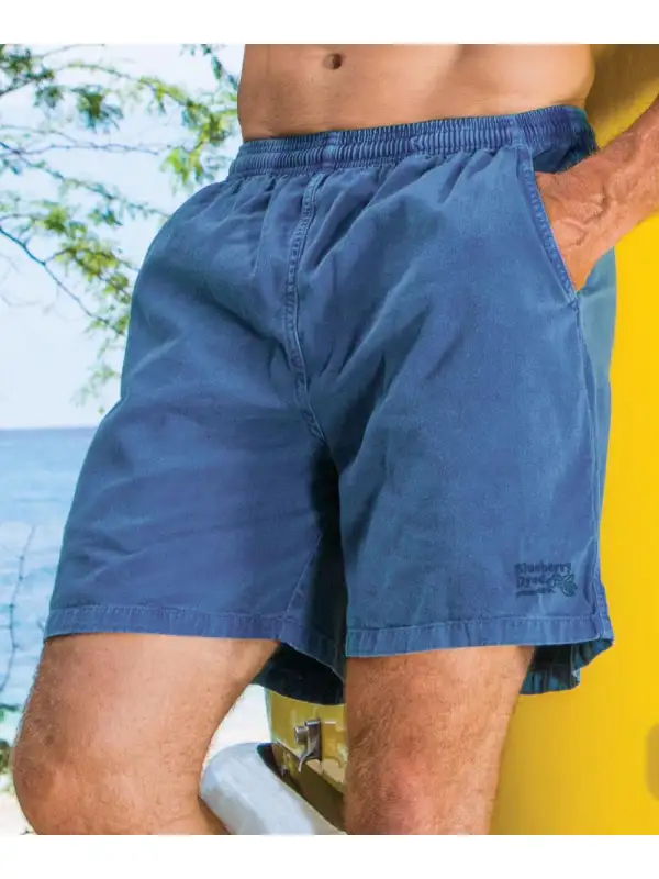 Blueberry Dyed Logo Blueberry Crazyshorts® Twill Shorts - Plazabery.chimpone.com 