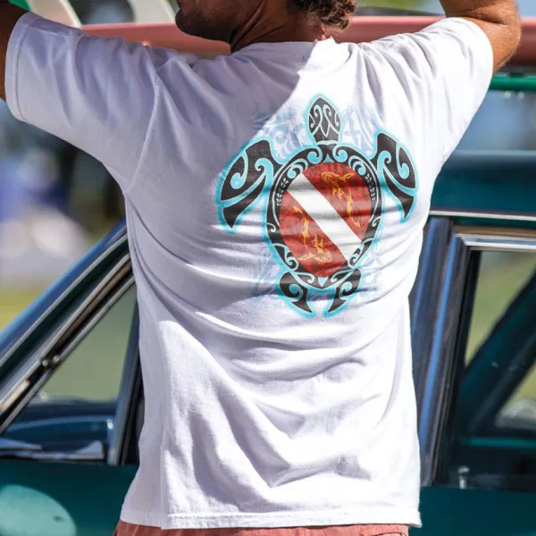 Short-sleeved Honu Dive White Crew short-sleeved T-shirt - Styletaken.chimpone.com 
