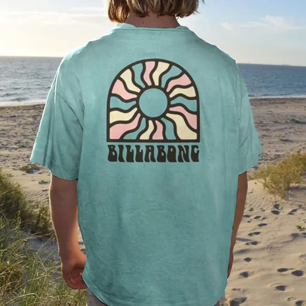 Men Fashion Billabong Print T-shirt - Mosaicnew.com 