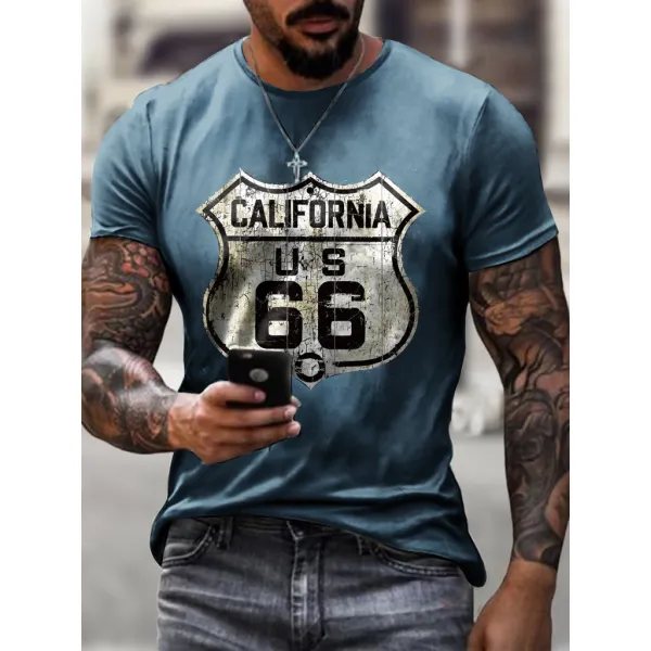 Trendy Route 66 T-shirt - Chrisitina.com 