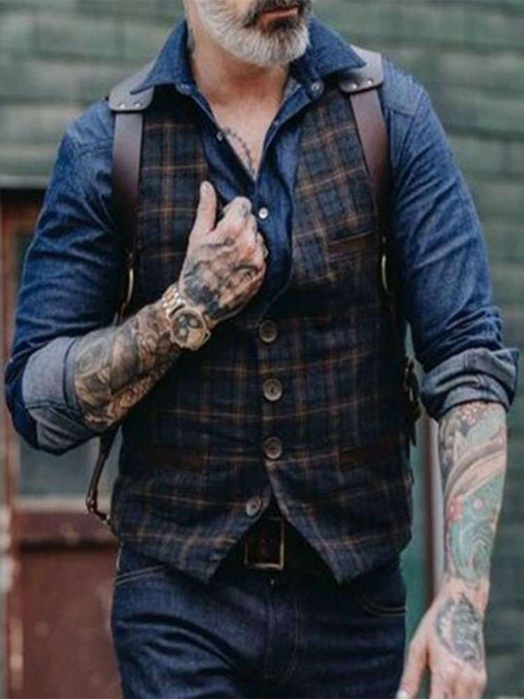 Temperament And Personality Retro Men's Vest Vest