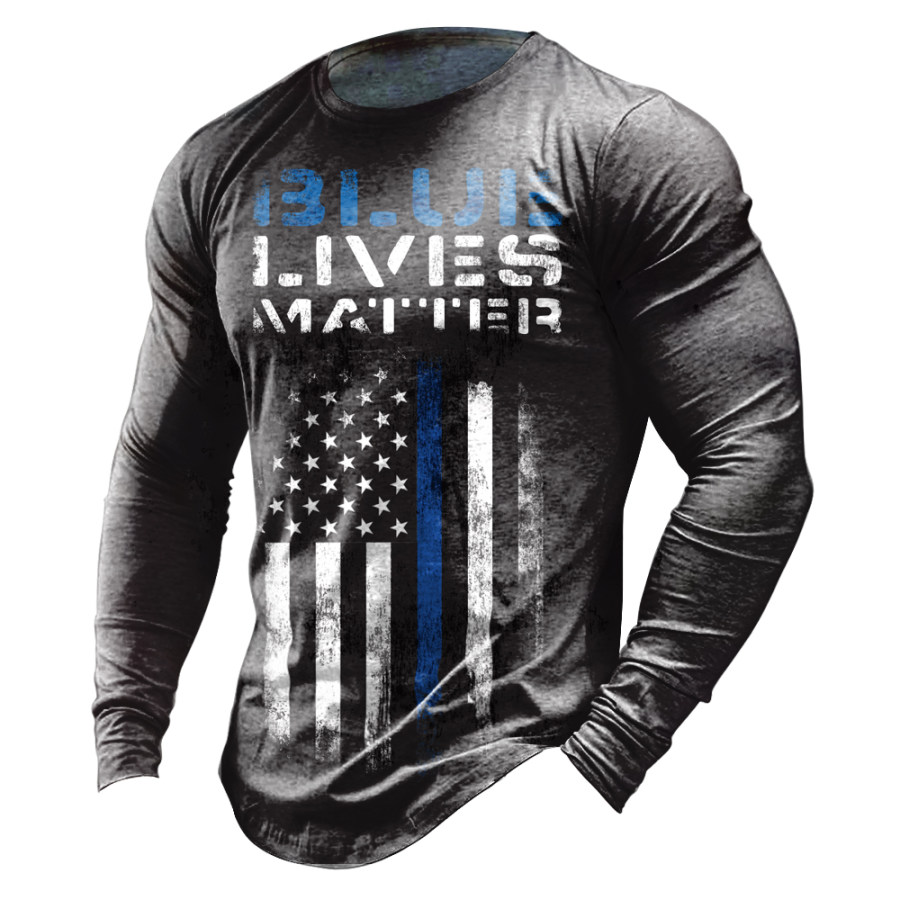 

Men's Breathable Casual Long-Sleeved T-shirt