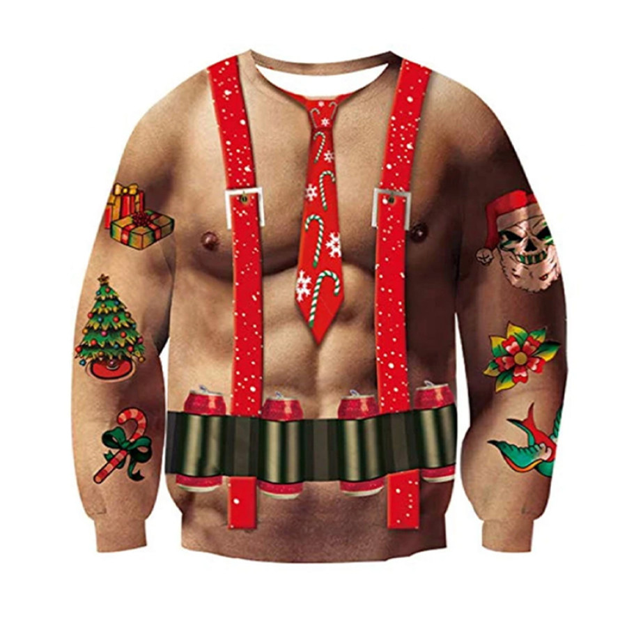

Printed Christmas Ugly Sweatshirt