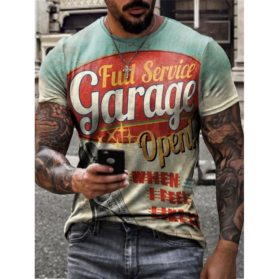 

Mens Crew Neck Print Short Sleeve Tops T-shirts