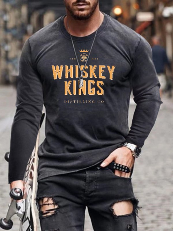 Mens Whiskey Jameson Print Hoodie
