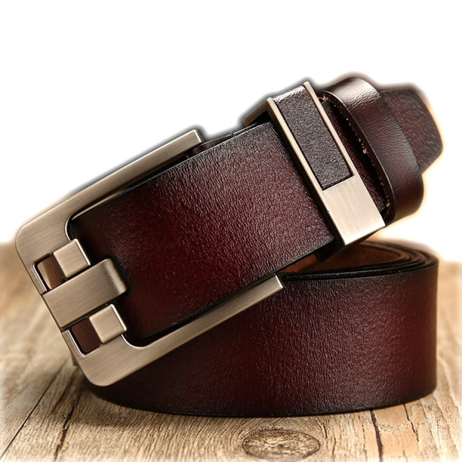 

Men's Retro Pin Buckle Leather Belt