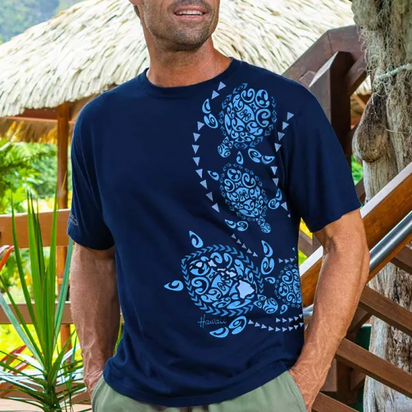 Men Design Turtle Printed T-shirts - Albionstyle.com 