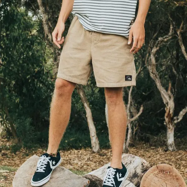 Men's Shorts Quicksilver Corduroy Shorts Men's Surf Shorts Vintage