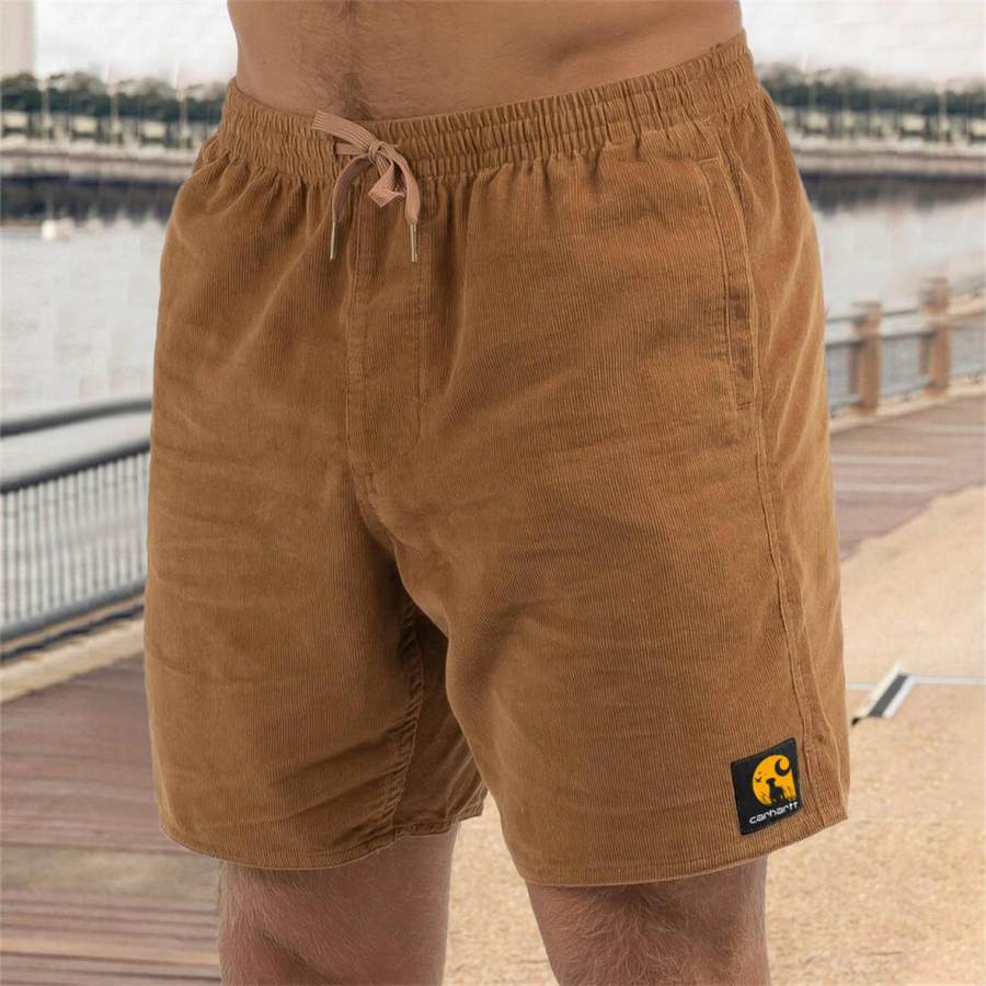 

Carhartt Men's Surf Shorts Vintage Corduroy Hawaiian Clothing 7 Inch Walk Shorts Boardshorts Caramel