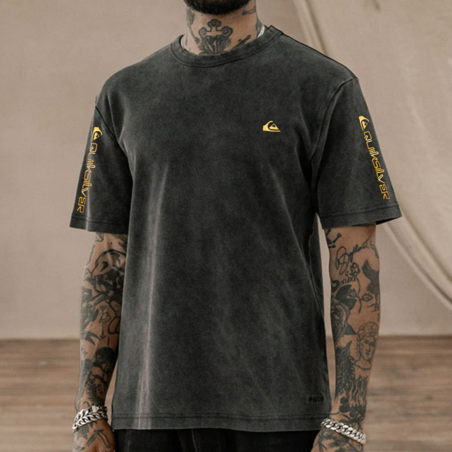 

Men's Vintage Wash Casual T-Shirt