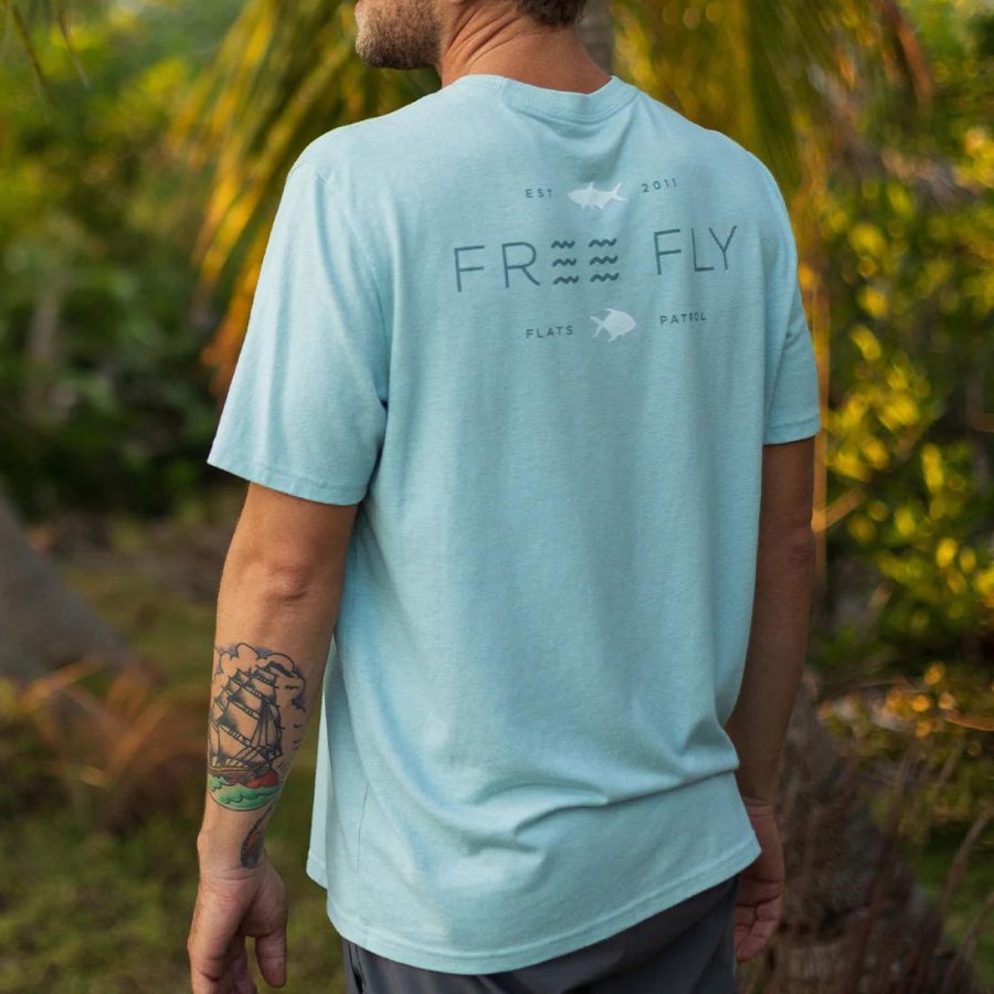 

Men's T-Shirt Vintage Surf Beach Tee Short Sleeve Crew Neck Outdoor Summer Daily Tops Mint Green