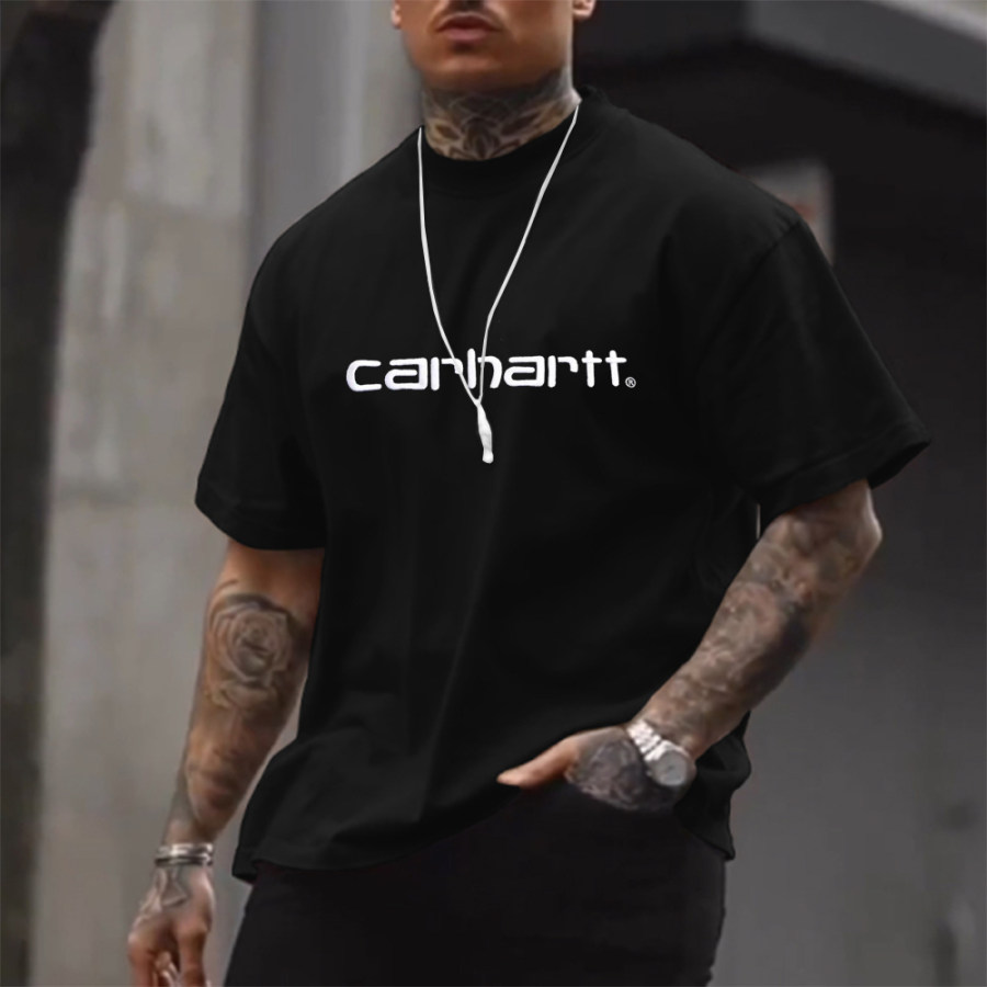 

Carhartt Letter Print Cotton T-Shirt