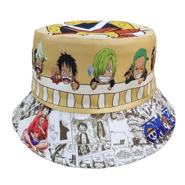 One Piece Print Bucket Hat - Yiyistories.com 