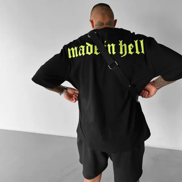 Oversize Made In Hell Tee - Faciway.com 
