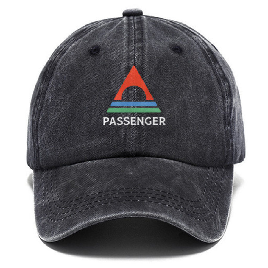 

Вымытая хлопковая шляпа от солнца винтажная пассажирская кепка на открытом воздухе повседневная черная