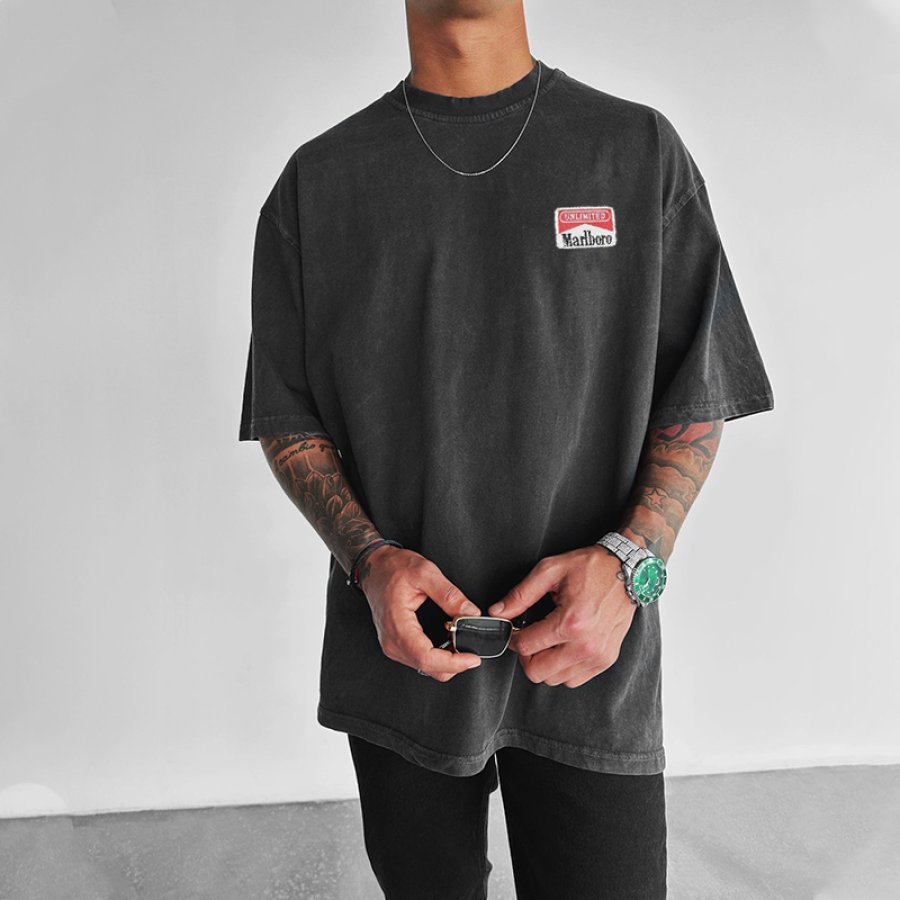 

Men's Oversized 'Marlboro' Casual Tee