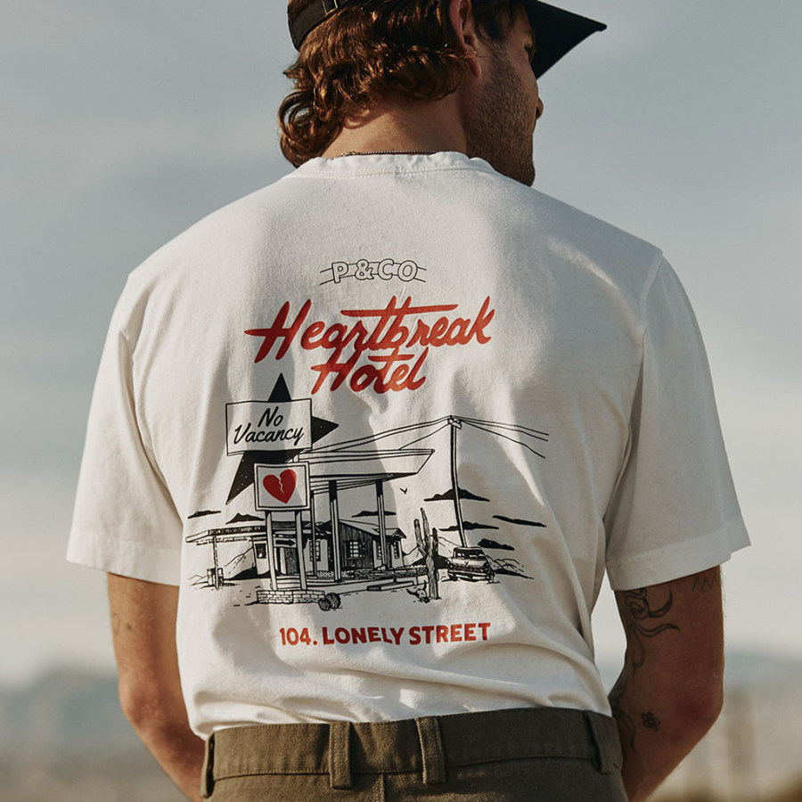 

Men's Casual Letter Print T-Shirt Vacation Comfort Casual T-shirt