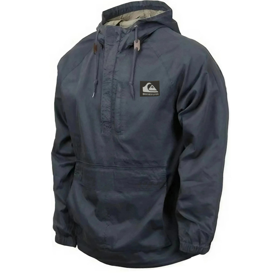 

Men's Outdoor Surf Casual Hooded Pocket Windbreaker Top Jacket