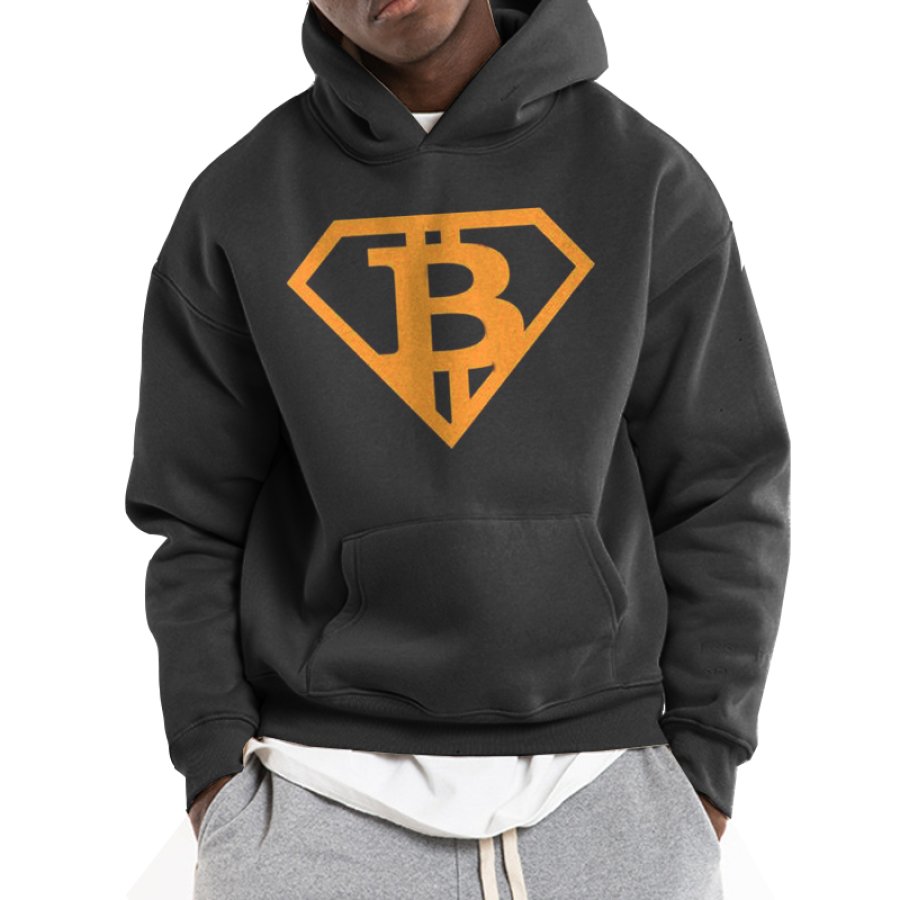 

Men's Vintage Surperman Print Loose Oversize Streetwear Hoodie
