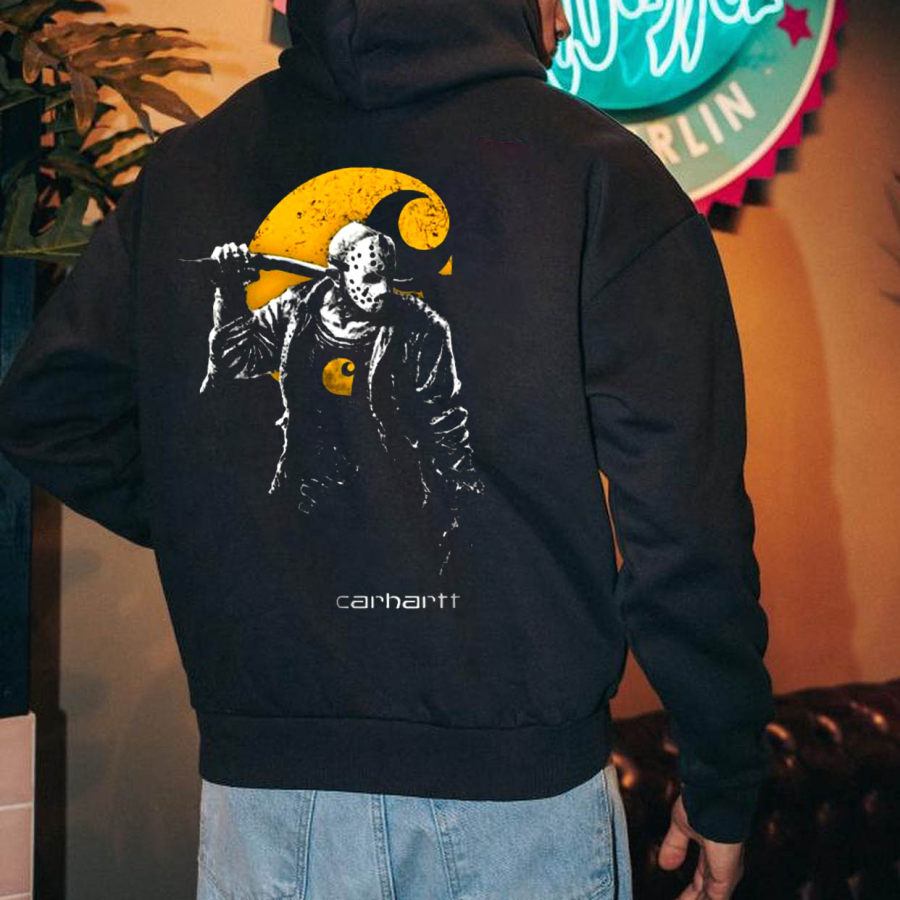 

Men's Oversized Hoodie Halloween Graphic Comfort Casual Daily Tops