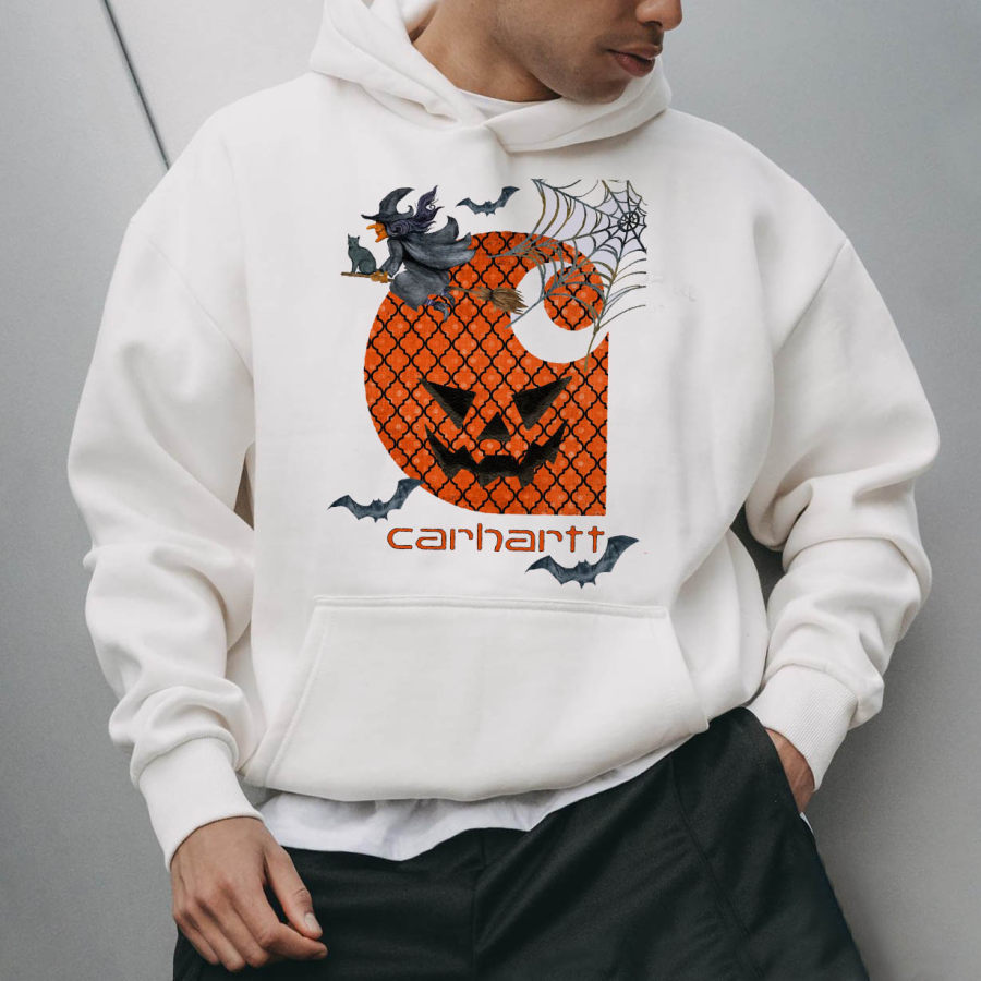 

Men's Oversized Hoodie Halloween Graphic Comfort Casual Daily Tops