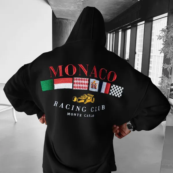 Oversize Monaco Racing Club Hoodie - Faciway.com 