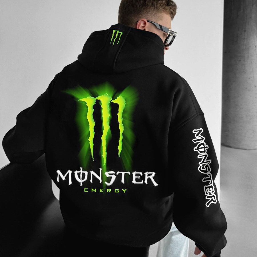 

Sudadera Extragrande Con Capucha Monster Energy