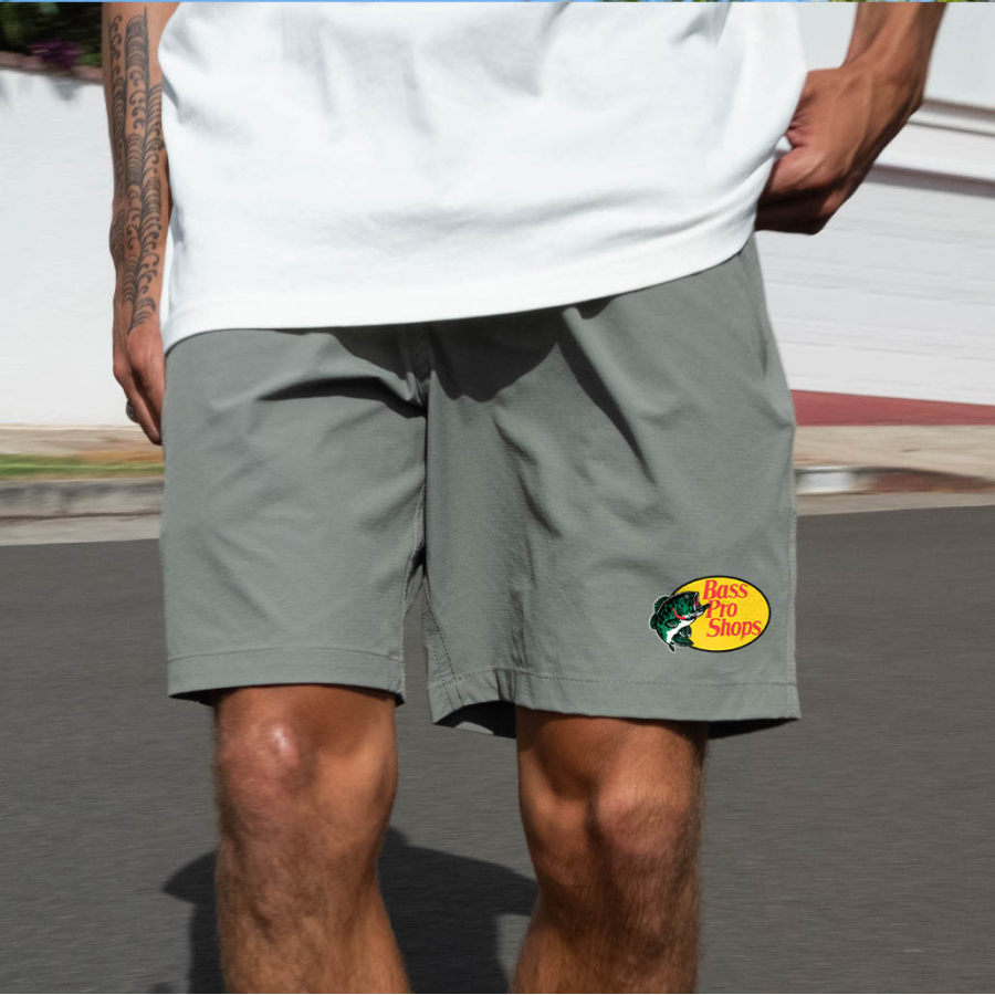 

Herren-Surfshorts Vintage Bass Pro Fishing Summer Daily Kordelzug-Shorts