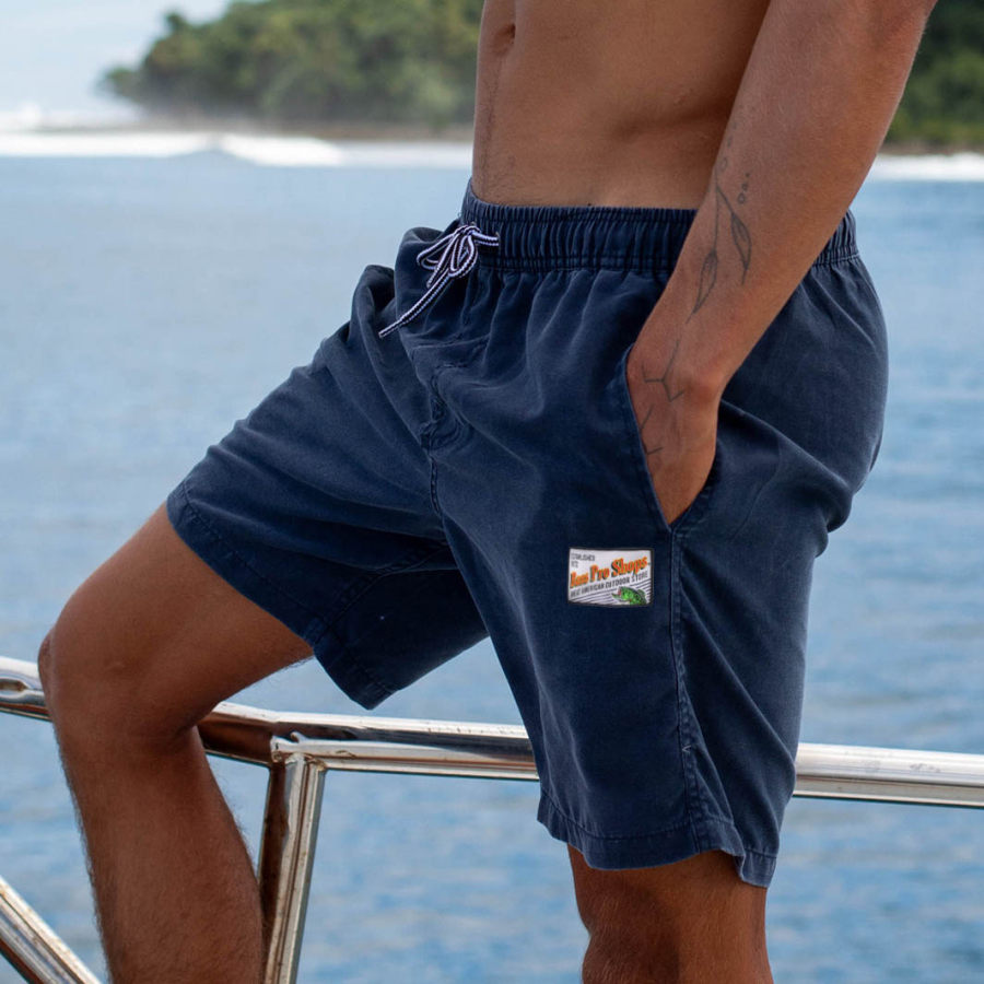 

Pantalones Cortos De Surf Para Hombre Vintage Bass Pro Fishing Summer Daily Shorts Con Cordón