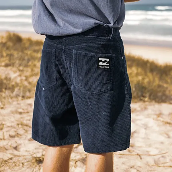 Unisex Vintage BLB Corduroy Surf Shorts - Salolist.com 